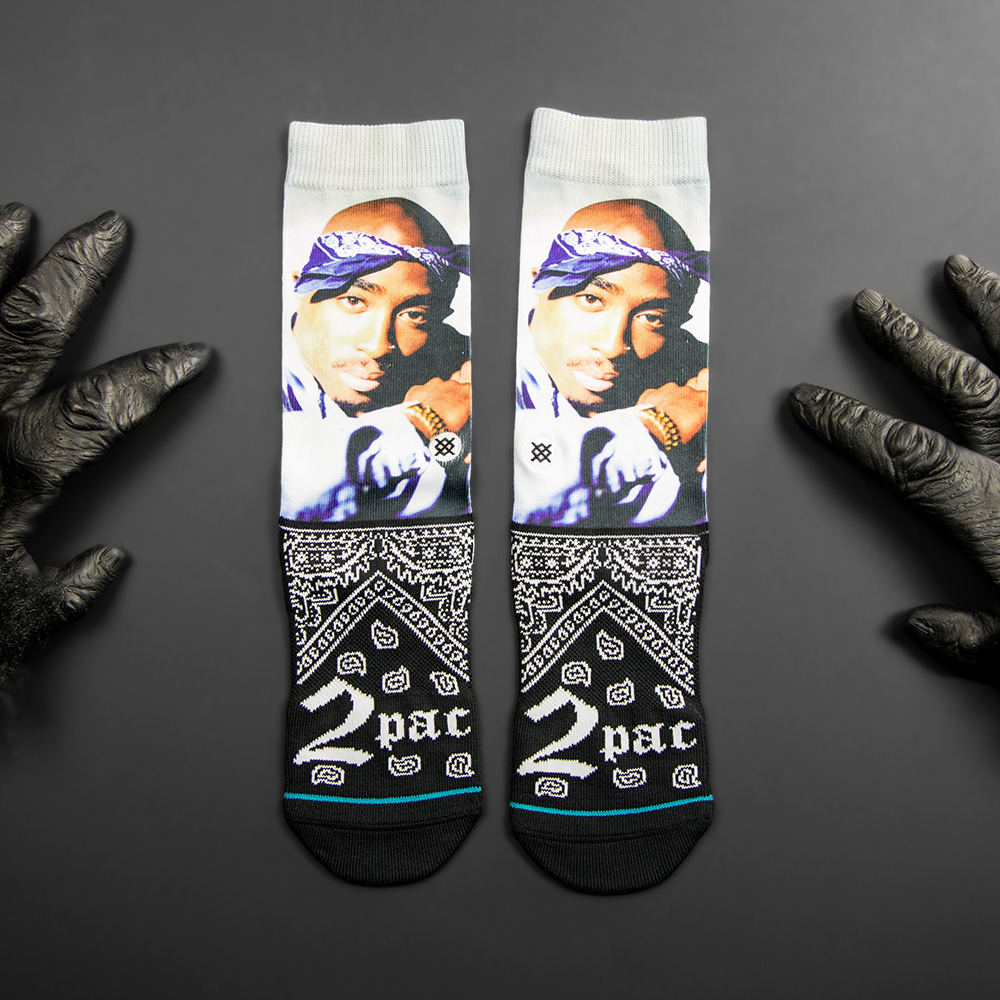 Socken Sand - Tupac - Crosses  Kleidung und Accessoires für Merch-Fans