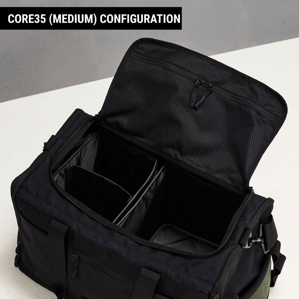 CORE35 Duffel Tasche mit leeren Divider Einsätzen